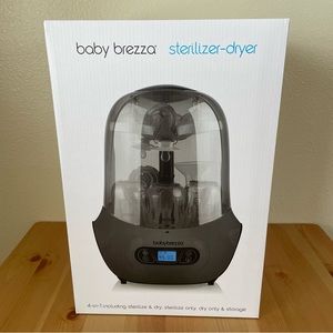 NWT Baby Brezza Baby Bottle Sterilizer Dryer Machine – Electric Steam, Charcoal